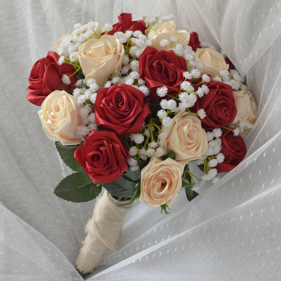 Red Roses Wedding Bouquet