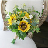 Yellow Sunflower Wedding Bouquet