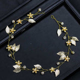 Bohemian Pearl Leaf Headband