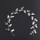 Bohemian Pearl Leaf Headband