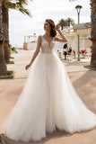 V-Neck Mermaid Wedding Dress