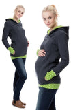 Black Maternity Breastfeeding Hoodie