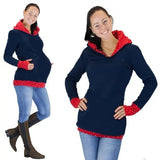 Black Maternity Breastfeeding Hoodie