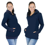 Black Maternity Breastfeeding Hoodie